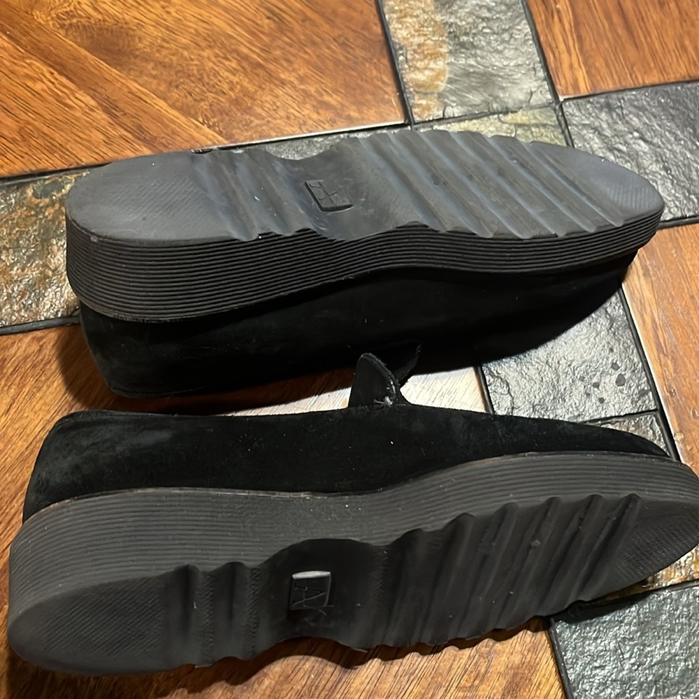 Women’s Aquatalia Black Suede Kelsey Loafers - Picture 4 of 4
